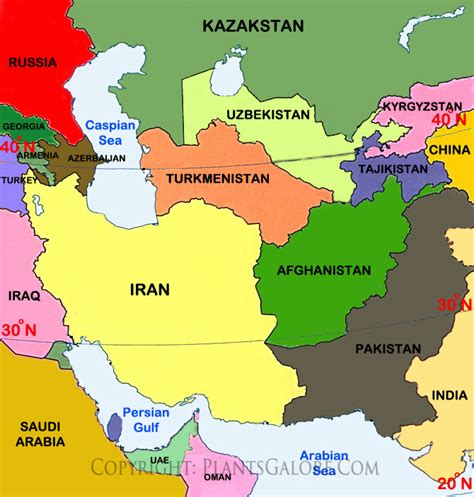 Map Of Western Asia