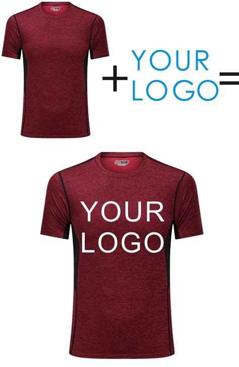 Custom Printing Logo Dry-fit Polyester T Shirt Men Sport Gym Tshirt Tee ...