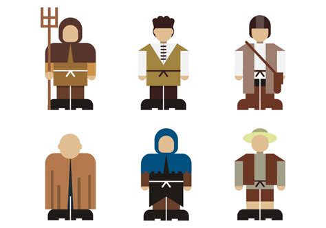 Peasant Character Design Vector 161721 Vector Art at Vecteezy