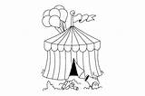 Circus Tent Coloring Page sketch template