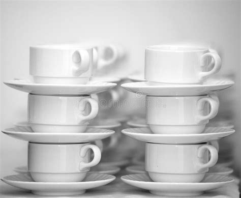 Rows of coffee cups stock photo. Image of decorative - 17745432