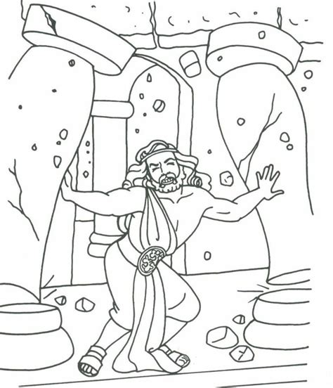 Samson And Delilah Story Coloring Pages - Coloring Home