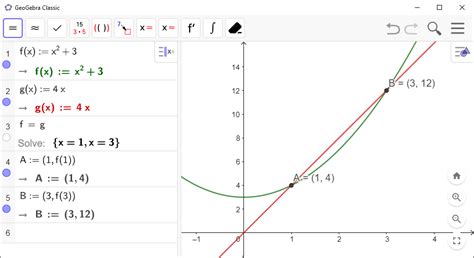 Intersection Between Graphs - House of Math