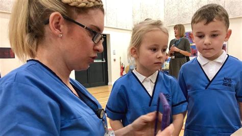 Child-size gender neutral uniforms aim to challenge nursing image - BBC ...