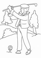 Coloring Pages  Golf Page sketch template