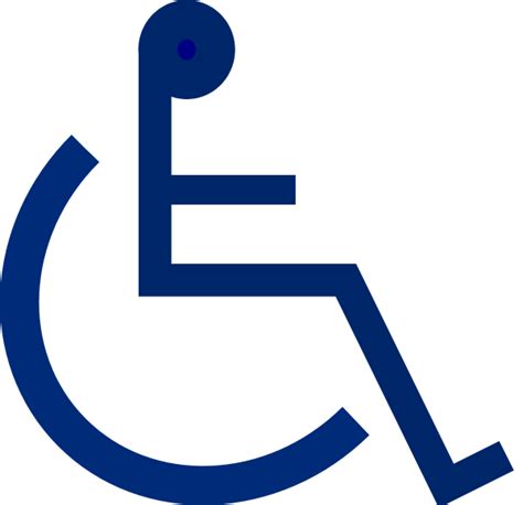 Wheelchair Sign 2 Clip Art at Clker.com - vector clip art online ...