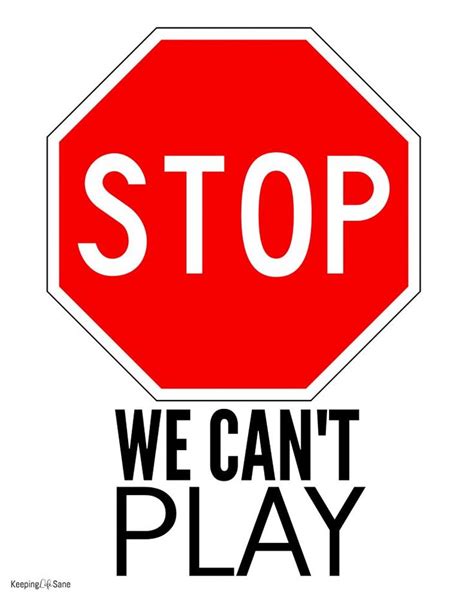 Free Printable Stop Sign | Stop sign, Signs, Kids room sign