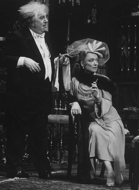 Barbara Baxley (R) in a scene from the Broadway production of the play ...