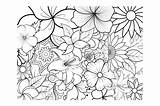 Floral Pattern Coloring Pages sketch template