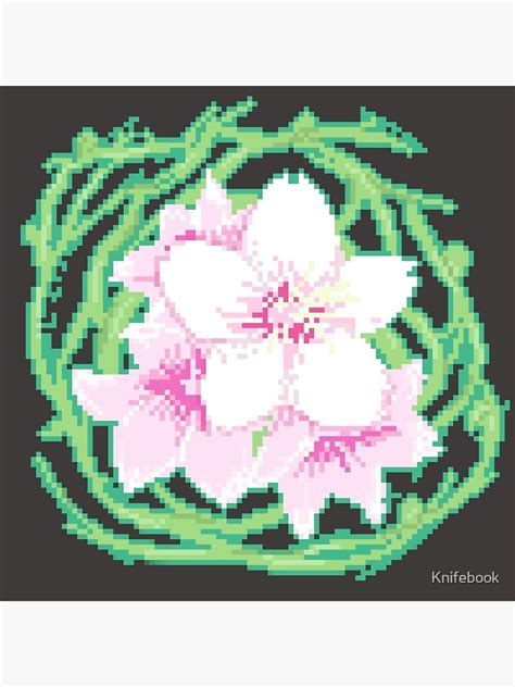 "Cherry Blossom Pixel Art" Poster by Knifebook | Redbubble