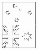 Australia Flag Coloring Page – Free Printable sketch template