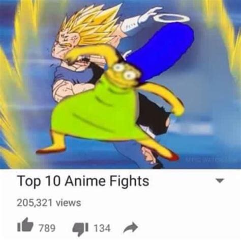 Top 10 Anime Fights | Marge Krumping | Know Your Meme