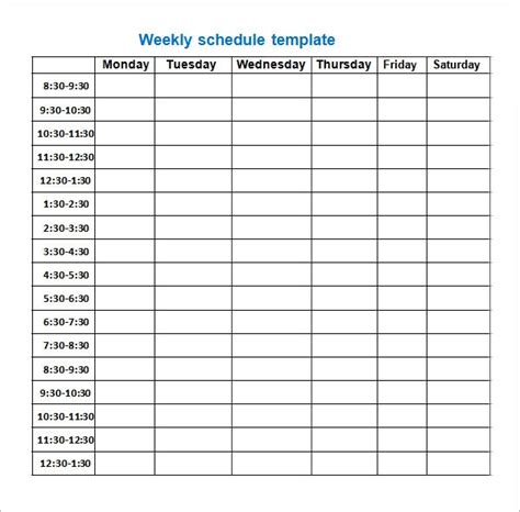 Class Schedule Maker Excel Template For Your Needs