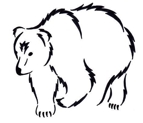 Bear Outline | Free download on ClipArtMag