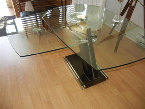 Contemporary Convertible Glass Desk/Dinning Table - Wow Interiors