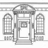 Post Office Coloring Page 53473 42300 sketch template
