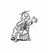 Crutches Coloring Pages sketch template