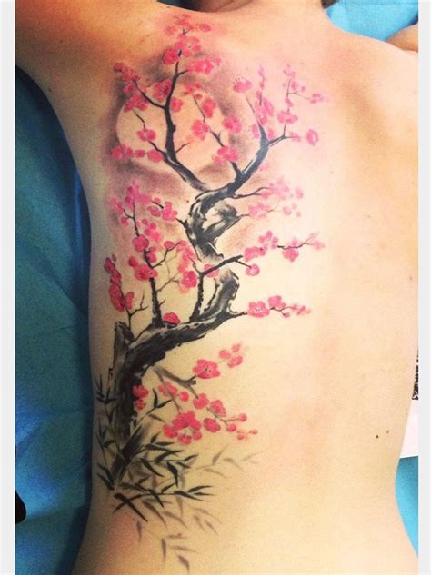 Pin by Jenna Hurley on tattoo ideas | Cherry tree tattoos, Tree tattoo designs, Blossom tree tattoo