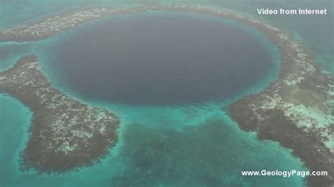 Amazing view for the Great Blue Hole from Helicopter | Geology Page