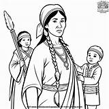Daring Sacagawea Coloring Pages sketch template