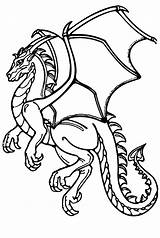 Dragon Coloring Page PNG Pages  sketch template