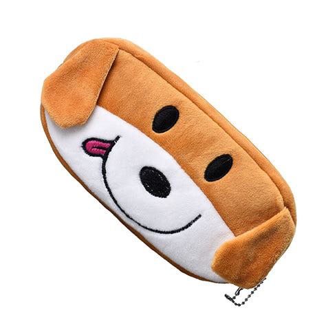 1 PCS Kids Cartoon Dog Pencil Case Plush Large Pen Bag Cosmetic Makeup Cartoon Storage Bag-in ...