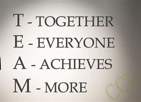 Team Motivational Quote Office Wall Sticker , Together Everyone Achieves More Inspirational ...