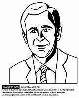 US President George W Bush Coloring Page  Crayolacom sketch template