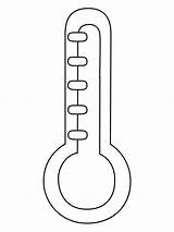 Thermometer Emoji coloring Page  ColouringPages sketch template