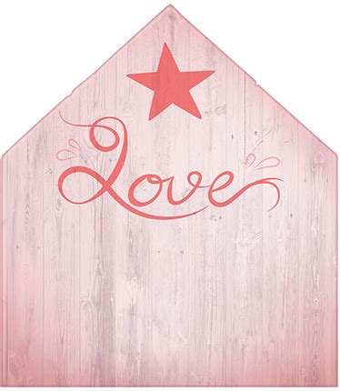 Love star headboard wall sticker - TenStickers