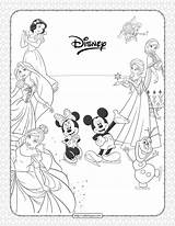 disney characters Pdf coloring Sheet sketch template