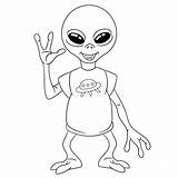 Ufo Alien Coloring Page  Free Printable Pages sketch template