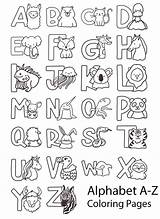 Alphabet & Letter A Z With Animals coloring Page  Download Print Or sketch template