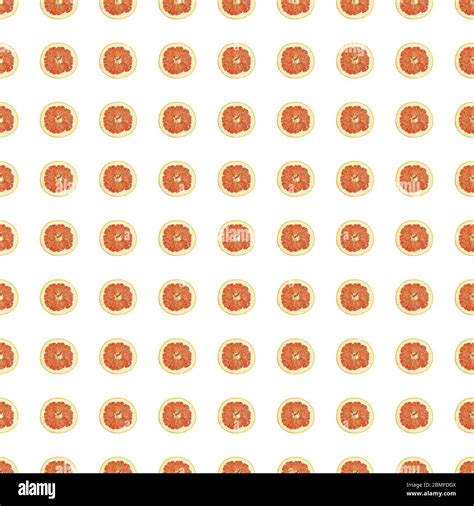 Seamless pattern of isolated slices of grapefruit. Wallpaper for ...