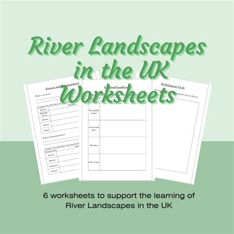 Geography River Landscapes in the UK Worksheets | Made By Teachers