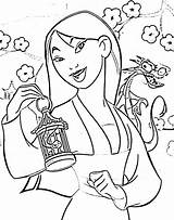 Mulan Printable Coloring Pages sketch template