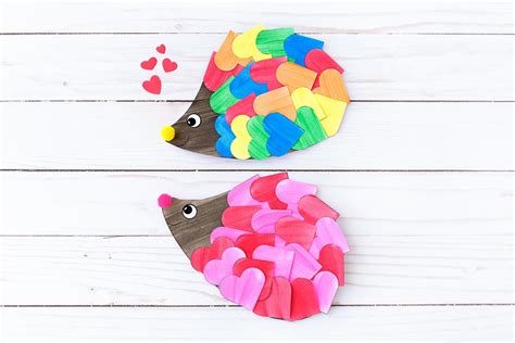 How to Make the Sweetest Heart Hedgehog Craft for Kids