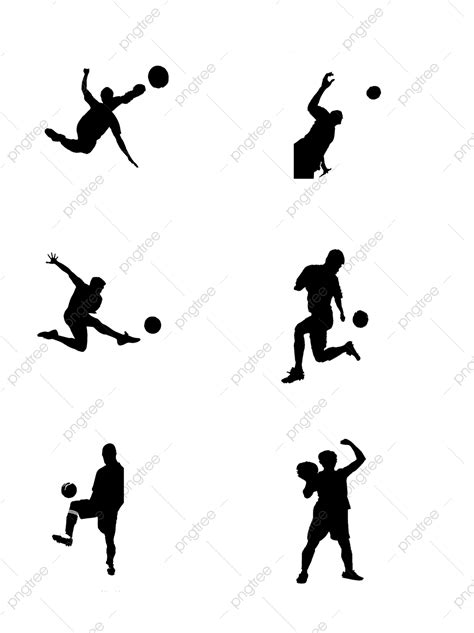 Running Football Player Silhouette PNG Transparent, Silhouettes Of Football Players, Design ...