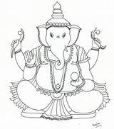 Printable Ganesha Coloring Pages sketch template
