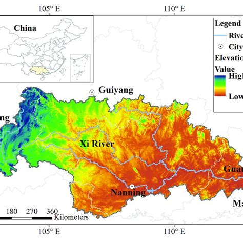 | Location of the Xi River basin. | Download Scientific Diagram