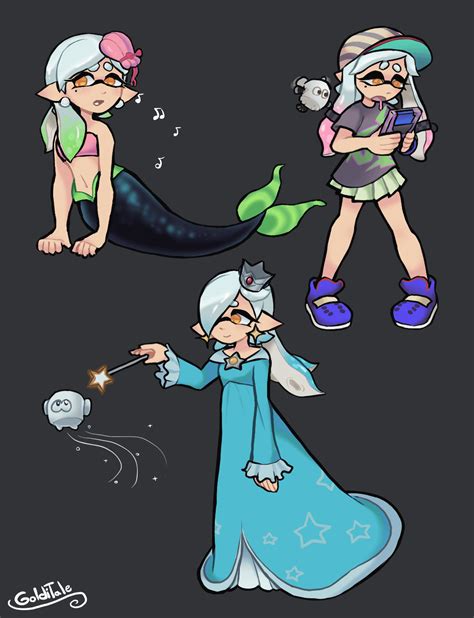 Marie in some costumes! : splatoon