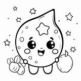 Premium Vector  Coloring book For Children Water drop With Stars sketch template