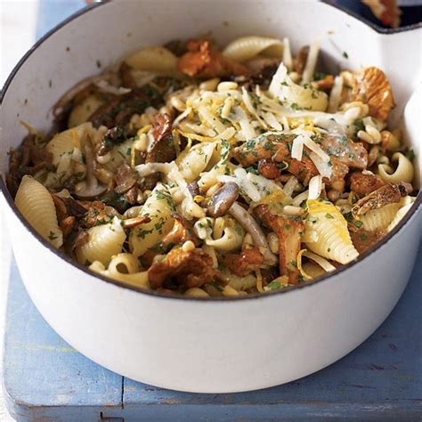 Wild mushroom, lemon and parsley pasta recipe | delicious. magazine