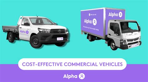 Cost-Effective Commercial Vehicle Hires in Australia | Alpha Car Hire