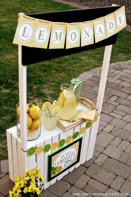 (diy tutorial) crate lemonade stand for kids - See Vanessa Craft