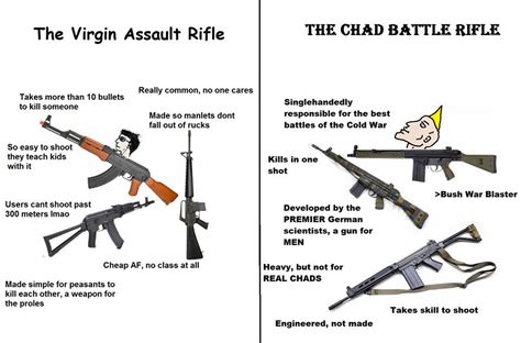 The Vigin Assault Rifle vs THE CHAD BATTLE RIFLE : virginvschad