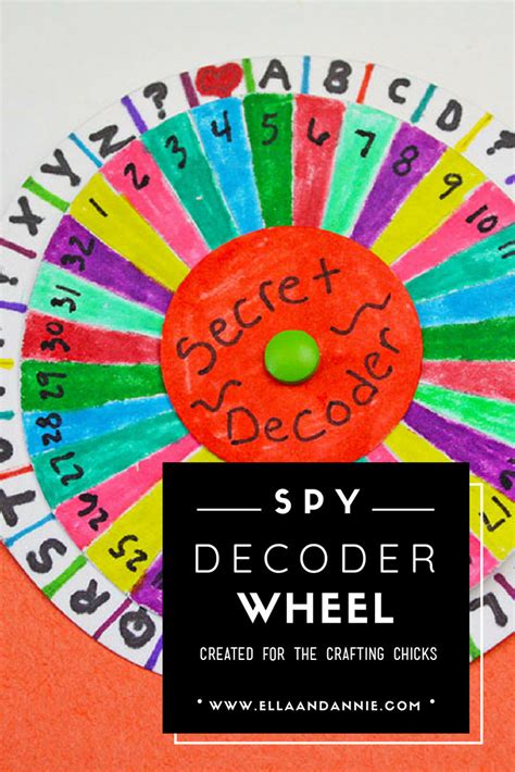 Spy Decoder Wheel - The Crafting Chicks