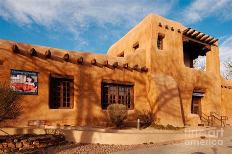 Facade of New Mexico Museum of Art II - Santa Fe New Mexico Photograph by Silvio Ligutti - Fine ...