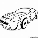 Jaguar Car Coloring Page sketch template