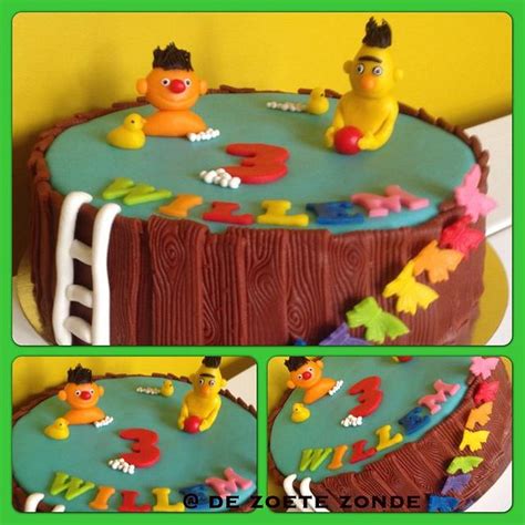 Bert en Ernie cake - Decorated Cake by marieke - CakesDecor